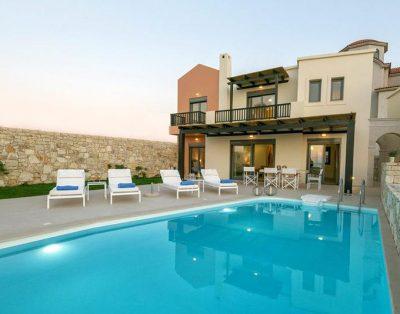 Villa with private pool in Panormo, 50m from the beach