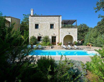 Typical stone villa with swimming pool and jacuzzi