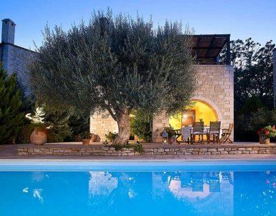 Stone villa with private pool near Rethymno