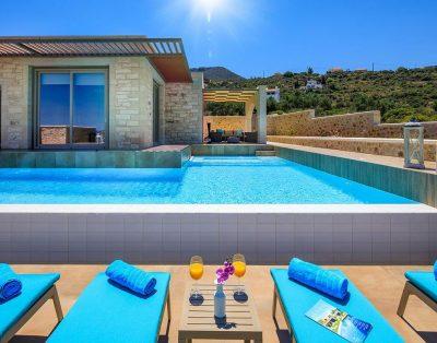 Modern sea view villa with private pool near Chania