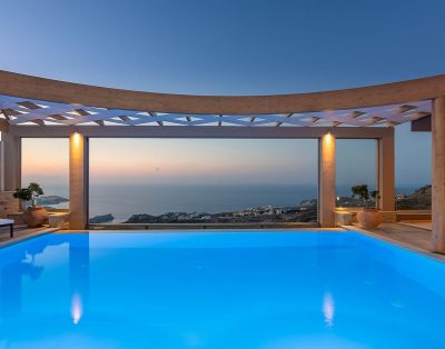 Villa  with infinity pool in Agia Pelagia, Heraklion