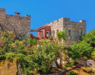 Luxury castle style villa with private pool near Chania